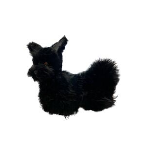 Vintage Bell & Bell England Scottish Terrier Scottie Dog Black Stuffed Animal